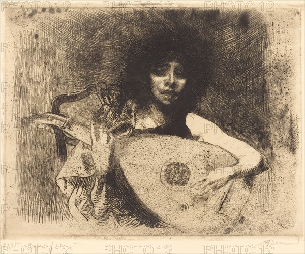 The Lute Player (La joueuse de luth), 1922.