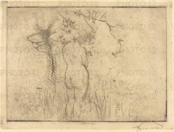 Eve before the Apple Tree (Eve de dos devant le pommier), 1892.