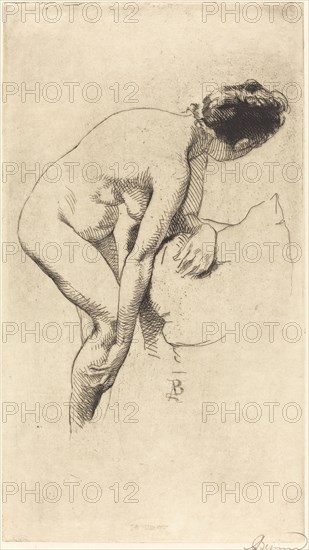 Nude Holding Her Leg (Femme nue se tenant la jambe), 1886.