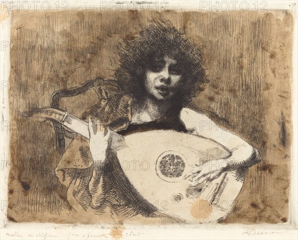 The Lute Player (La joueuse de luth), 1922.