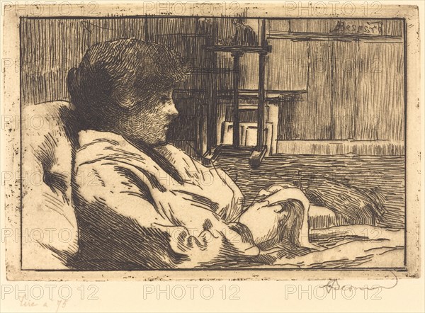 Woman Reading in the Studio (La Lecture dans l'atelier), 1887.