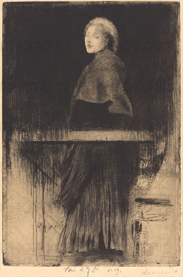 Woman with a Cape (La Femme à la Pelerine), 1889.