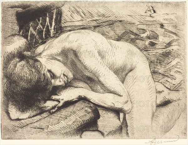 Model Asleep on the Floor (Le modèle endormi à terre), 1885.