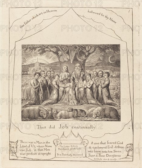 Job and His Family, 1825.