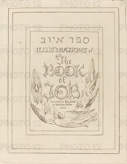 Title-Page of the Engraved Illustrations to the Book of Job, 1825.