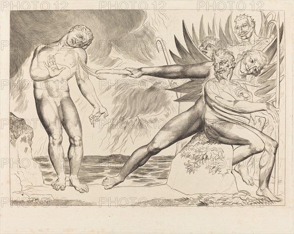 The Circle of the Corrupt Officials; the Devils Tormenting Ciampolo, 1827.