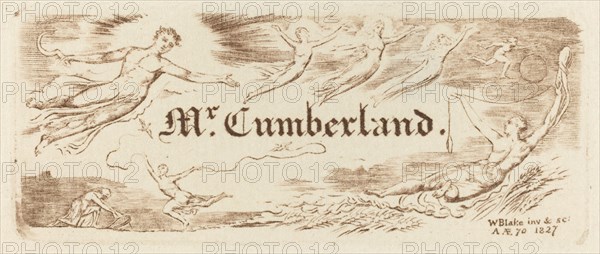 George Cumberland's Card, 1827.