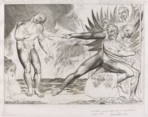 The Circle of the Corrupt Officials; the Devils Tormenting Ciampolo, 1827.