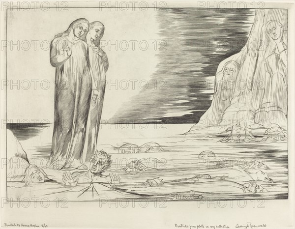The Circle of the Traitors; Dante's Foot Striking Bocca degli Abbate, 1827.