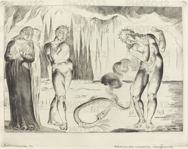 The Circle of the Thieves; Buoso Donati Attacked by the Serpent, 1827.