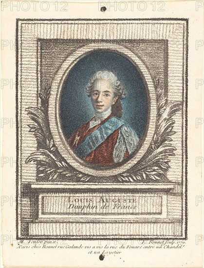 Louis-Auguste, Dauphin de France, 1770.