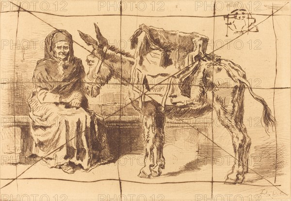 Cacoletière Assise (Seated Woman and Ass), 1875.