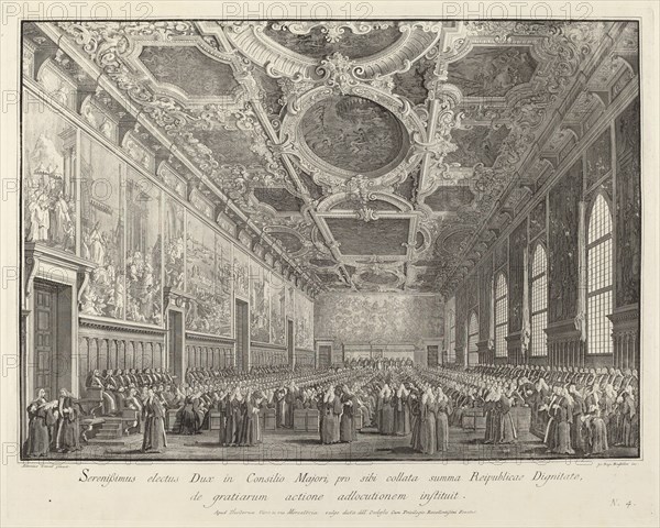 The Doge Returns Thanks in the Sala del Consiglio Maggior, 1763/1766.