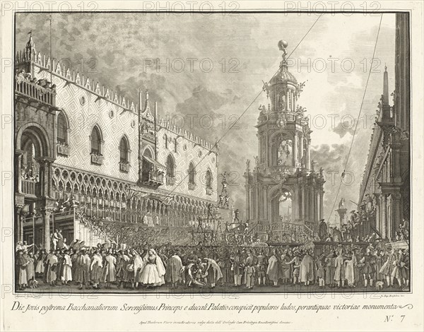 The Doge Attends the Giovedi Grasso Festival in the Piazzetta, 1763/1766.