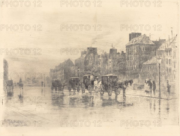 Une Matinée d'Hiver au Quai de l'Hôtel-Dieu (Winter Morning on the Quai de l'Hôtel-Dieu), 1876.