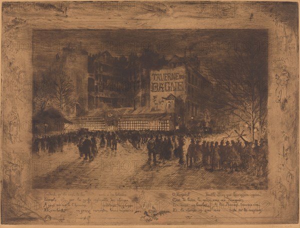 La Place des Martyrs et La Taverne du Bagne (The Place des Martyrs and the Jailhouse Tavern), 1885.