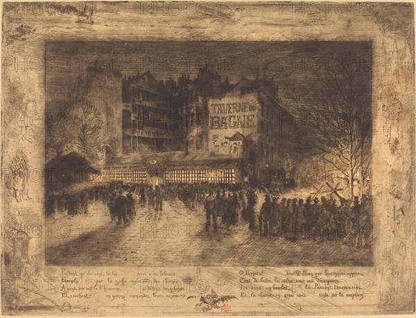 La Place des Martyrs et La Taverne du Bagne (The Place des Martyrs and the Jailhouse Tavern), 1885.