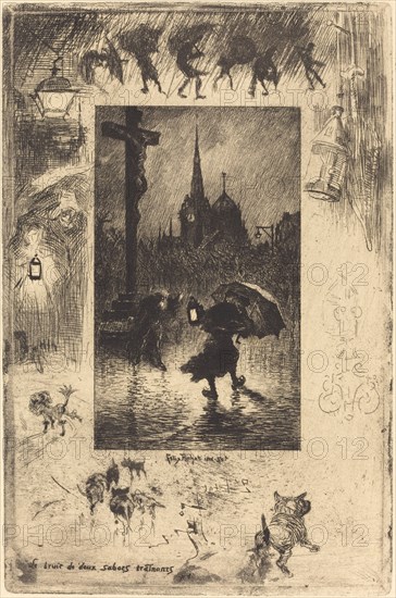 Le bruit de deux sabots traînant... (The sound of two clogs shuffling...), 1878.