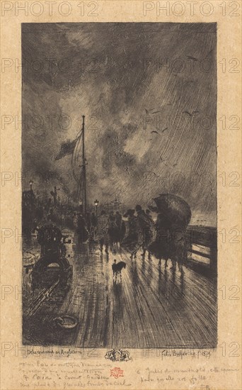Un Débarquement en Angleterre (Landing in England), 1879.