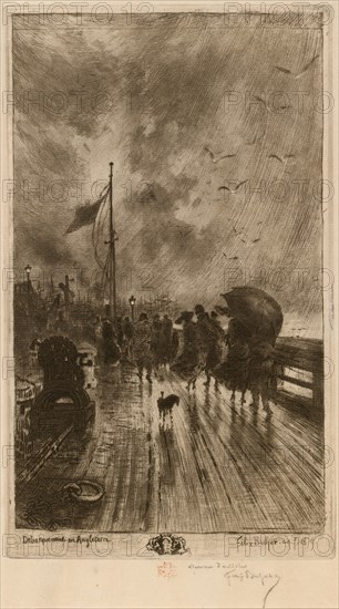 Un Débarquement en Angleterre, (Landing in England) 1879.