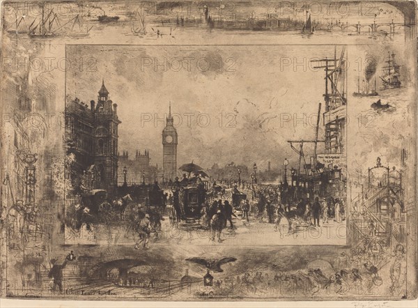 Westminster Bridge, 1884.