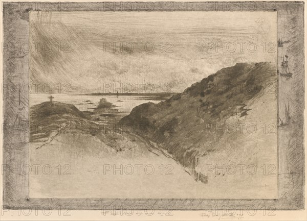 La Falaise: Baie de Saint-Malo (The Cliff: Saint-Malo Bay), 1886/1890.