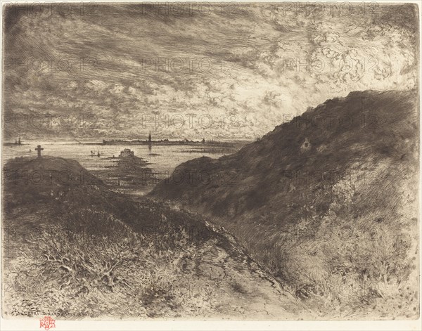 La Falaise: Baie de Saint-Malo (The Cliff: Saint-Malo Bay), 1886/1890.