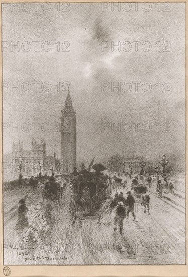 The Victoria Clock Tower London, 1892.