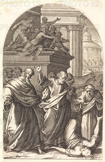 Sapphira Punished by Death, 1608/1611.