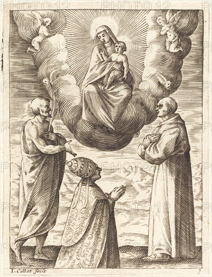 Boniface VIII with Saints Francis and Crispin Adoring the Virgin and Child, 1608/1611.