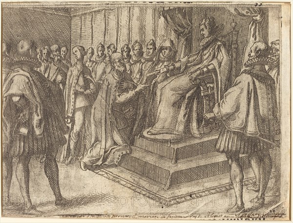 Reception of the Envoy of Poland [recto], 1612.