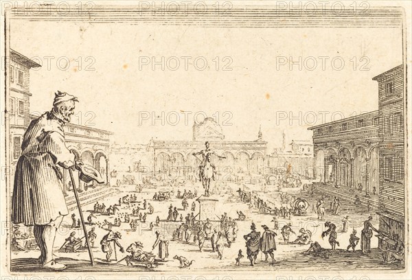 Piazza SS. Annunziata, Florence, c. 1622.