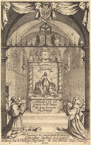 Frontispiece for the Miracles and Graces of Our Lady of "Bon-Secours-les-Nancy".