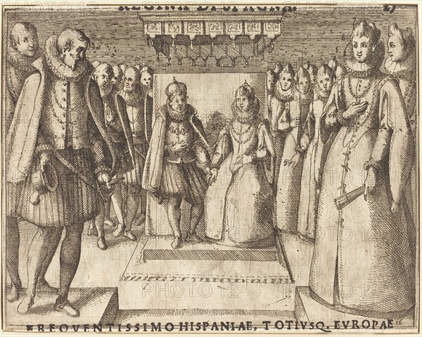 Meeting of Margaret of Austria and Philip III [recto], 1612.