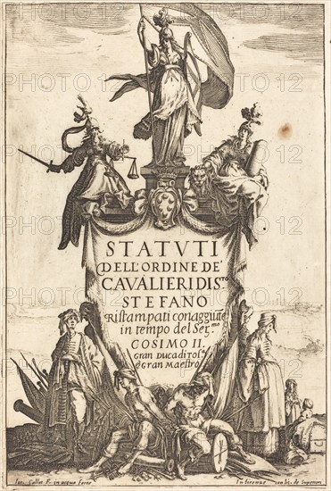 Frontispiece for the "Statutes of the Order of the Knights of Saint Stephen".