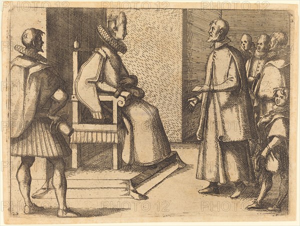 The Envoy of Tuscany thanking the Queen, 1612.