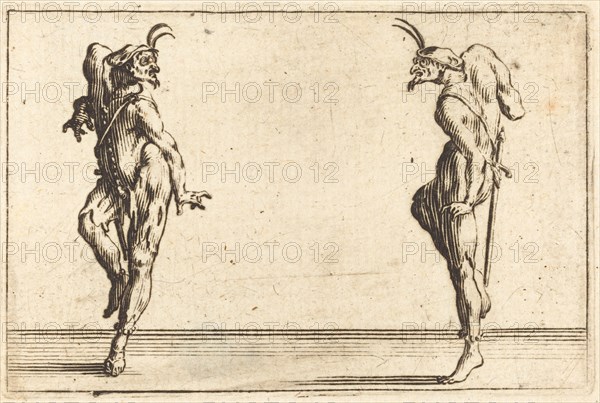 Two Pantaloons Dancing, c. 1622.