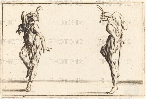 Two Pantaloons Dancing, c. 1622.