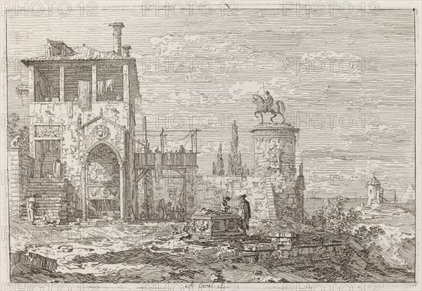 The Equestrian Monument [upper right], c. 1735/1746.