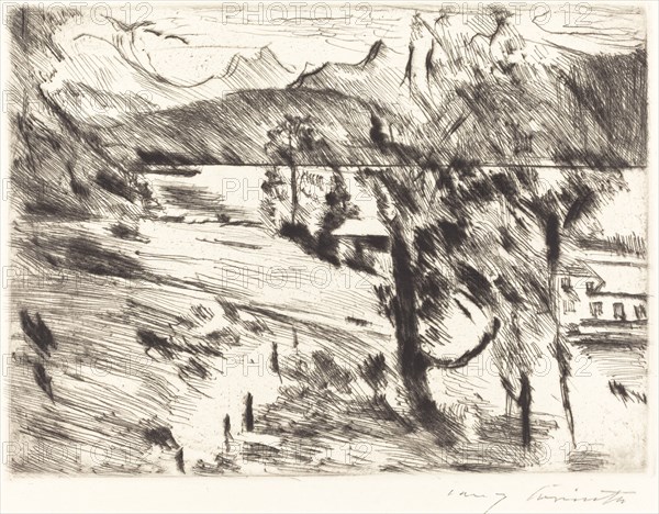 Walchensee landschaft (Walchensee Landscape), 1919.