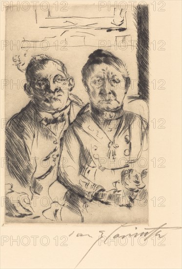 Ostpreussisches Ehepaar (Couple from East Prussia), 1916.