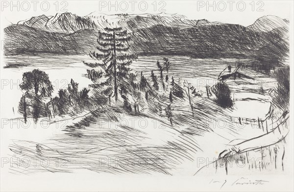 Grosse Walchenseelandschaft (Large Walchensee Landscape), 1923.