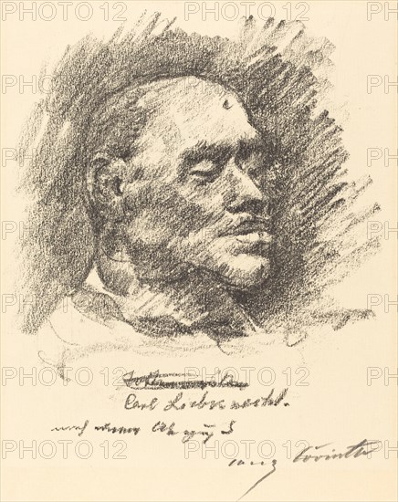 Totenmaske Liebknechts (Liebknecht's Death Mask), 1920.