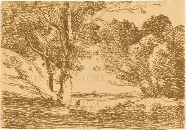 Tower on the Horizon of a Lake (Tour a l'horizon d'un lac), 1871.