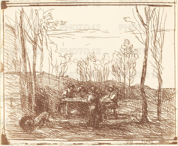 Luncheon in a Clearing (Un Dejeuner dans la clairiere), 1857.