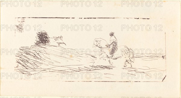 Carte-de-visite with Horseman (La Carte de visite au cavalier), 1853.