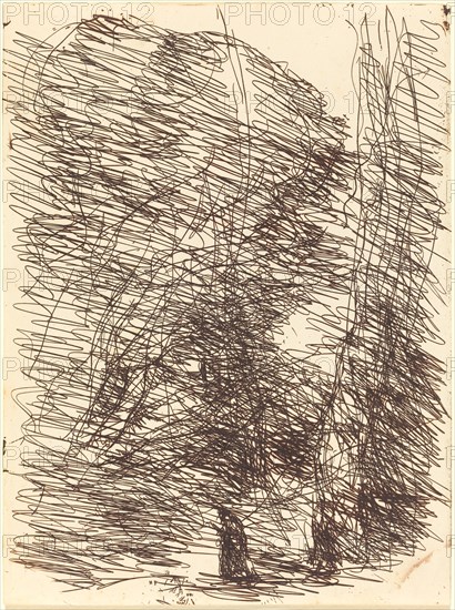 Dreamer under Tall Trees (Le Reveur sous les grands arbres), 1874.