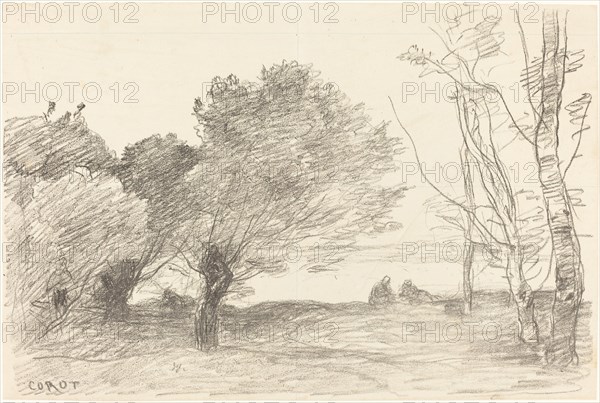 Willows and White Poplars (Saules et peupliers blancs), 1871.