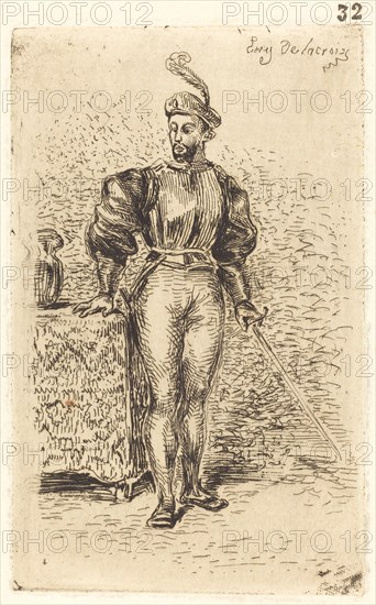 A Man with Weapons (Un Homme d'armes), 1833.
