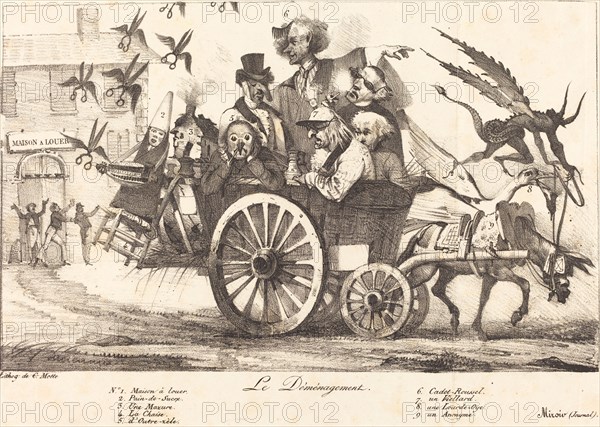 Le Déménagement de la Censure, c. 1821.